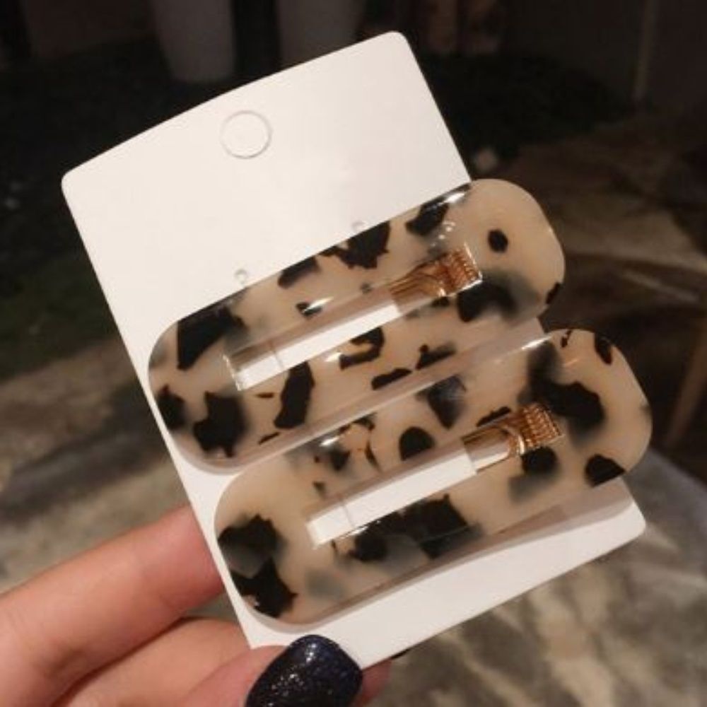 Leopard Hair Clip SET OF 2